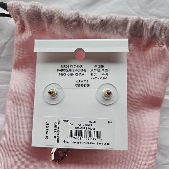 Kate Spade Pink and Yellow Earrings - Picture 3 of 3